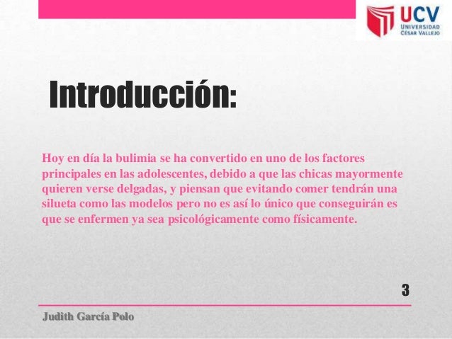 Ensayo De La Bulimia Con Introduccion Desarrollo Y Conclusion