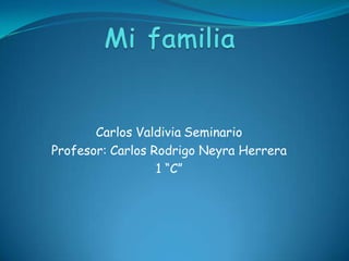Carlos Valdivia Seminario
Profesor: Carlos Rodrigo Neyra Herrera
1 “C”
 