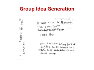Group Idea Generation
 