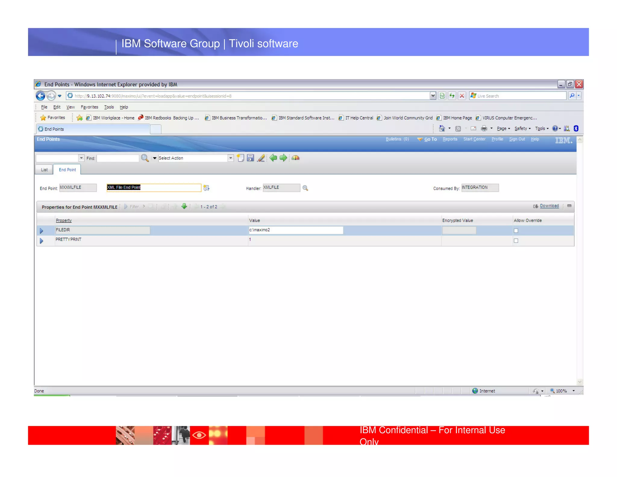 IBM Software Group | Tivoli software




 IBM Software Group | Lotus software




                                       IBM Confidential – For Internal Use
                                       Only
 