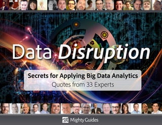 Data Disruption
Secrets for Applying Big Data Analytics
Quotes from 33 Experts
 