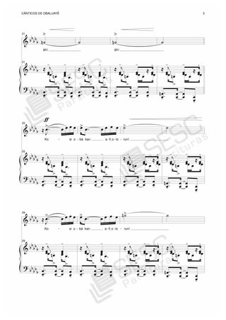 &
&
?
bbbbb
bbbbb
bb
bb
b
21
˙n
ä
êh!
21
≈ ..
j
œœ
-
œœ
-
œ œn
>
œ .œ
>
..œ
œ-
œ
œ-
œ
œ œœ-
˙
≈ ..
j
œœ
-
œœ
-
œ œn
>
œ .œ
>
..œ
œ-
œ
œ-
œ
œ œœ-
˙n
ä
êh!
≈ ..
j
œœ
-
œœ
-
≈ œœ
.
œ œn
>
œ œ
≈
œ
..œ
œ-
œ
œ-
œ
œ
œ
œ-
˙
≈ ..
j
œœ
-
œœ
-
≈ œœ
.
≈
œ œn
>
œ œ
≈
œ
..œœn
-
œœ-
œœ œœ-
&
&
?
bb
bbb
bbbbb
bbbb
b
25
≈ .
J
œ> œ œ œ œ
Ko si o
25
≈ ..
j
œœ
-
œœ
-
œ œn
>
œ .œ
>
..œ
œ-
œ
œ-
œ
œ œ
œ-
ƒ
œ> .œ œ œ œ œ
bá kan a fiIo lo
≈ ..
j
œœ
-
œœ
-
œ œn
>
œ .œ
>
..œ
œ-
œ
œ-
œ
œ œ
œ-
˙>
run!
≈ ..
j
œœ
-
œœ
-
≈ œœ
.
œ œn
>
œ œ
≈
œ
..œ
œ-
œ
œ-
œ
œ
œ
œ-
˙
≈ ..
j
œœ
-
œœ
-
≈ œœ
.
≈
œ œn
>
œ œ
≈
œ
..œœn
-
œœ-
œœ œœ-
-- - - -
&
&
?
bb
bb
b
bb
bbb
bbbbb
29
≈ .
J
œ> œ œ œ œ
Ko si o
29
≈ ..
j
œœ
-
œœ
-
œ œn
>
œ .œ
>
..œ
œ-
œ
œ-
œ
œ œ
œ-
œ>
.œ œ œ œ œ
bá kan a fiIo lo
≈ ..
j
œœ
-
œœ
-
œ œn
>
œ .œ
>
..œ
œ-
œ
œ-
œ
œ œ
œ-
˙n>
run!
≈ ..
j
œœ
-
œœ
-
≈ œœ
.
œ œn
>
œ œ
≈
œ
..œ
œ-
œ
œ-
œ
œ
œ
œ-
˙
≈ ..
j
œœ
-
œœ
-
≈ œœ
.
≈
œ œn
>
œ œ
≈
œ
..œ
œ
n
-
œ
œ-
œ
œ œœ-
-- - - -
3CÂNTICOS DE OBALUAYÊ
 