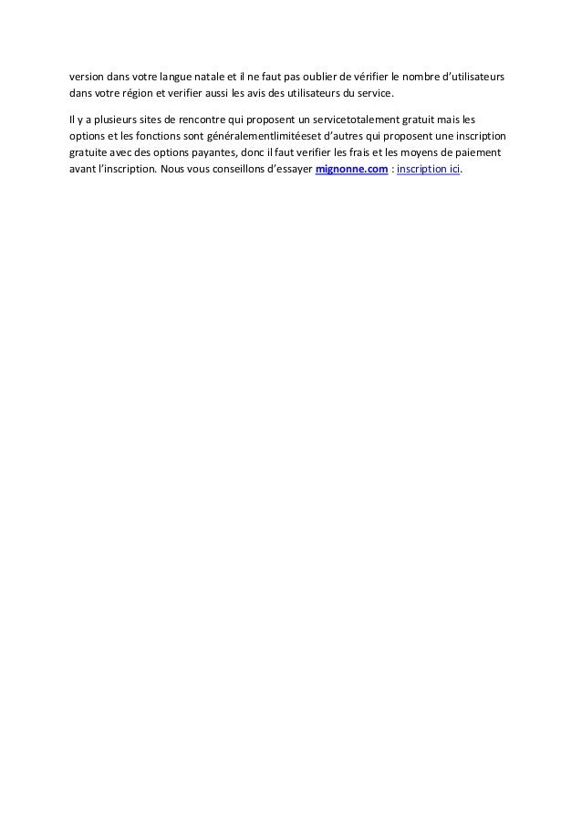 Frais de sites de rencontre gratuits