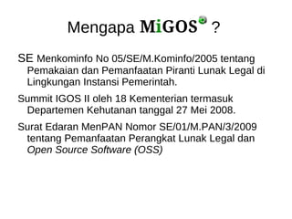 Program aplikasi terpisah 