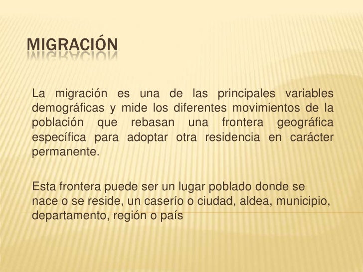 Migración