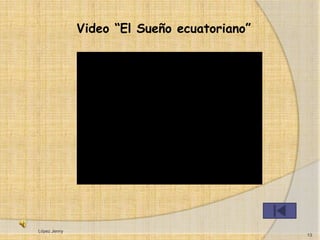 Video “El Sueño ecuatoriano”




López Jenny
                                             13
 