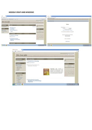 MOODLE CREAT AMB WINDOWS
 