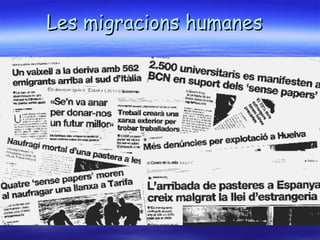 Les migracions humanes     