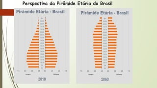 Perspectiva da Pirâmide Etária do Brasil
 