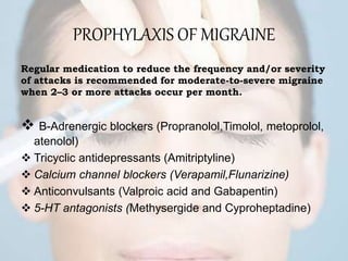 gabapentin migraine prophylaxis