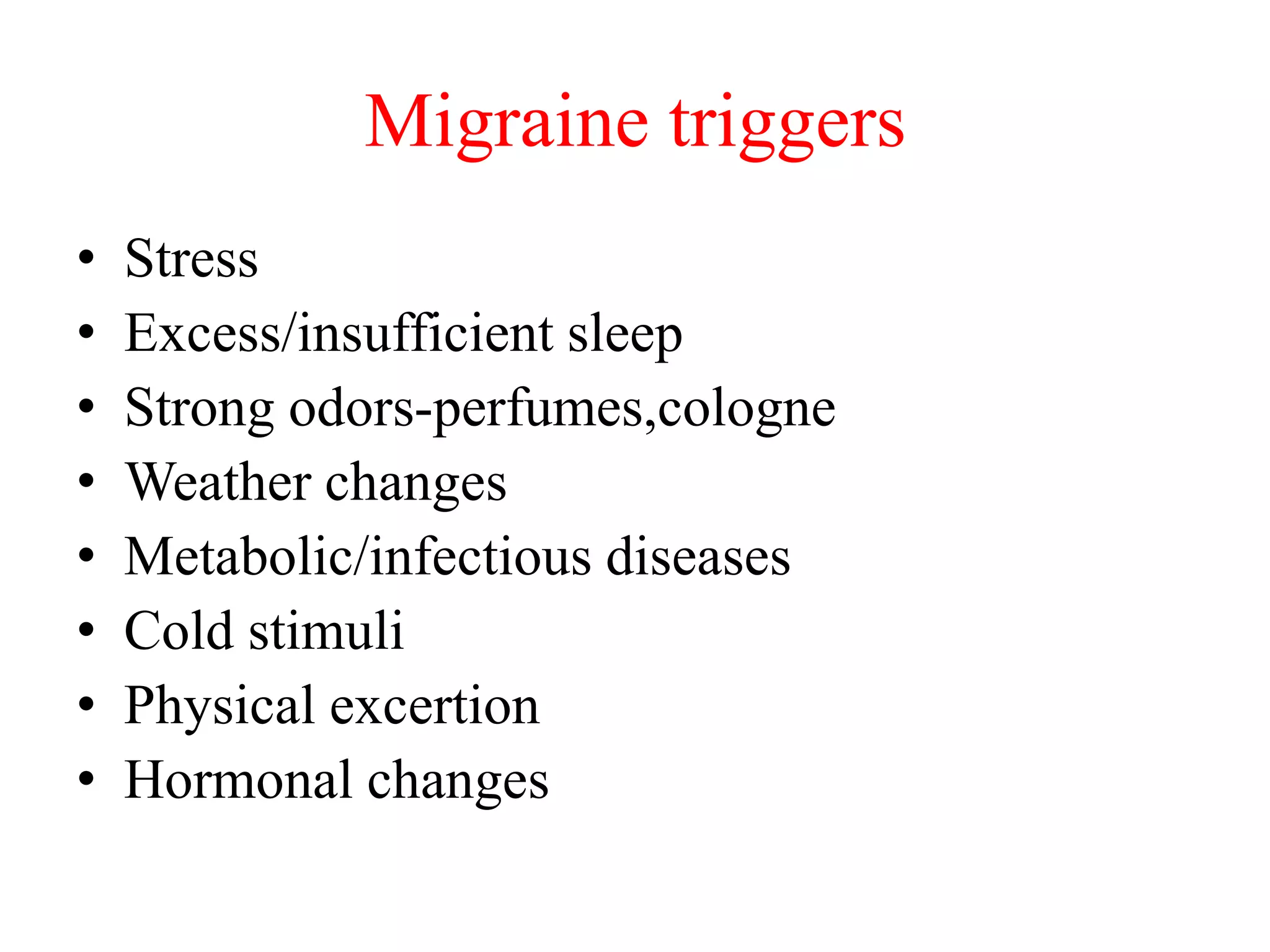 Head ache & Migraine | PPTX