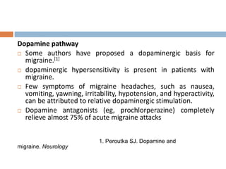 Compazine Pathway Migraine etiopathogenesis and management | PPTX