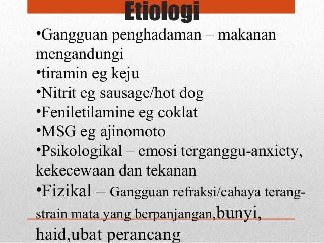 Migraine - SAKIT KEPALA