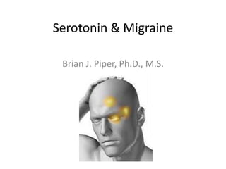 Serotonin & Migraine

 Brian J. Piper, Ph.D., M.S.
 