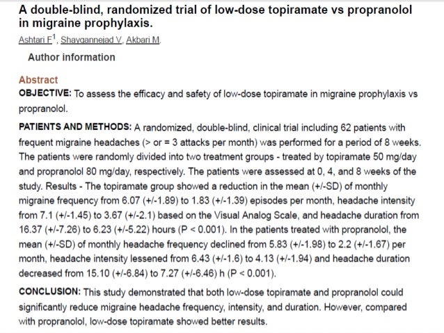 Inderal For Migraines