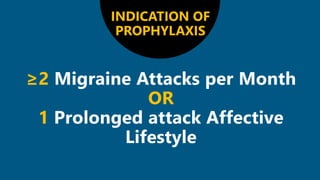 ≥2
OR
1
INDICATION OF
PROPHYLAXIS
 