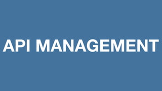 API MANAGEMENT
 