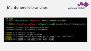 Mantenere le branches
 