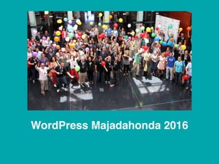 WordPress Majadahonda 2016
 