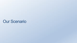 Our Scenario
 