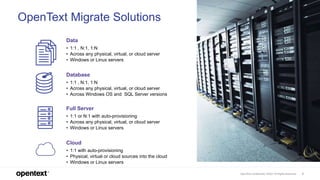 Simple cloud migration with OpenText Migrate | PPTX