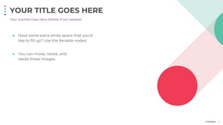 43
Your Subtitle Goes Here (Delete if not needed)
YOUR TITLE GOES HERE
● Have some extra white space that you’d
like to fill up? Use the Iterable nodes!
● You can move, rotate, and
resize these images.
 