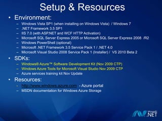 Azure™ Services Platform