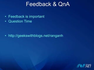 Windows Azure StorageStorage that isDurableScalable (capacity and throughput)Highly AvailableSecurityPerformance EfficientRich Data AbstractionsService workflow:  queuesLarge user data items:  blobsService state:  tablesExisting NTFS service migration : drives (new)Simple and Familiar Programming InterfacesREST (http & https)Supported Storage Client library (new)NTFS(new)