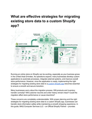 migrating existing store data to a custom Shopify app.pdf