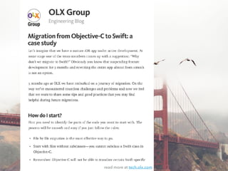 read more at tech.olx.com
 