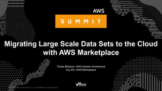 © 2017, Amazon Web Services, Inc. or its Affiliates. All rights reserved.
Tobias Börjeson, AWS Solution Architecture
Guy Kfir, AWS Marketplace
Migrating Large Scale Data Sets to the Cloud
with AWS Marketplace
 