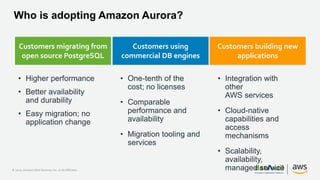 Lessons from Migrating Oracle Databases to Amazon RDS or Amazon Aurora ...