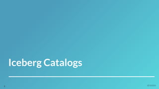 25127
Iceberg Catalogs
9
 