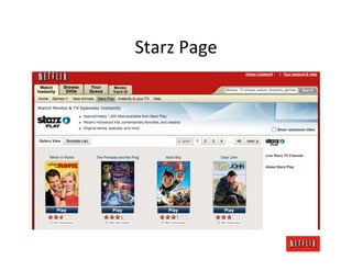 Starz	
  Page	
  
 