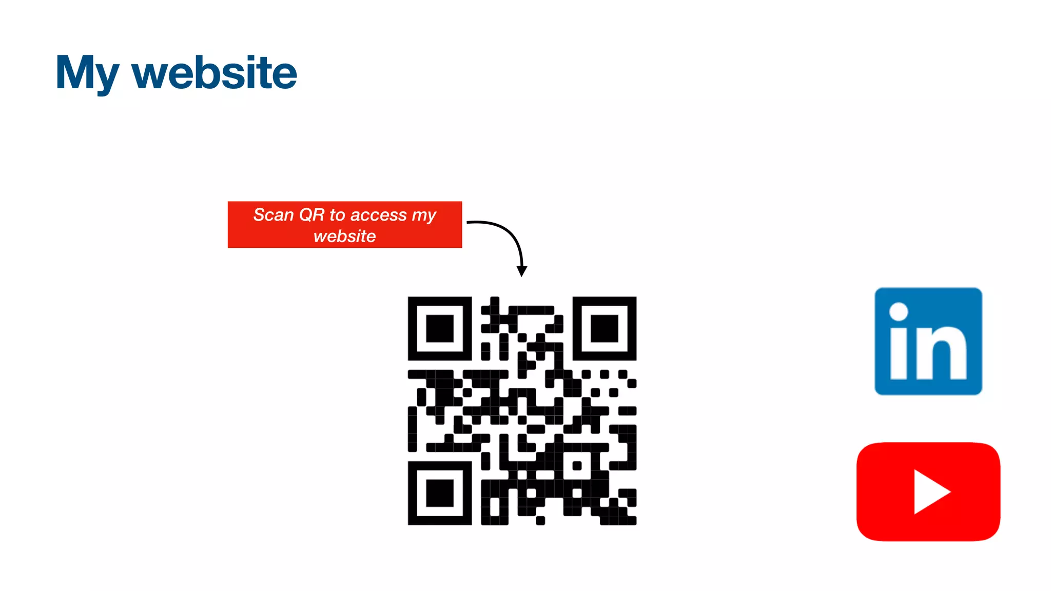 My website
Scan QR to access my
website
 