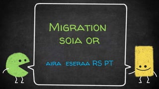 Migration &
social work
zaira l. esmeralda RSW, LPT
 
