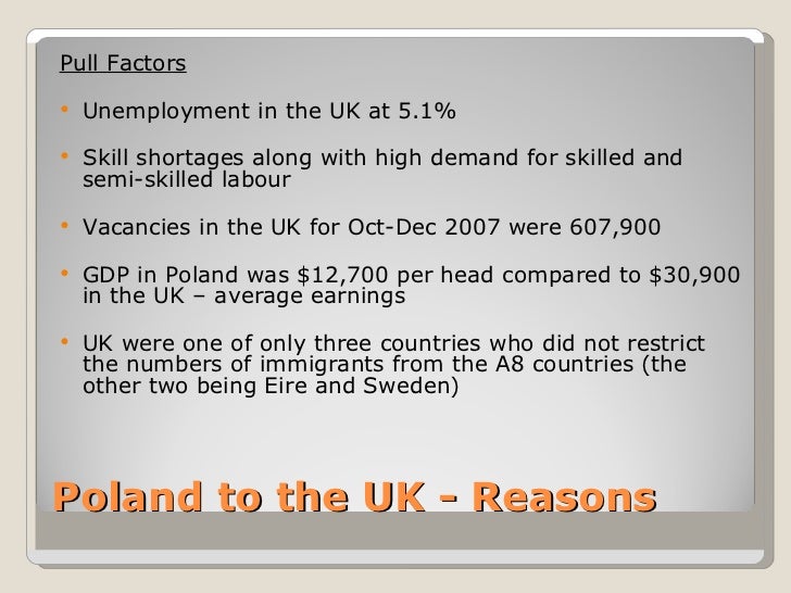 Push and pull factors facts picture