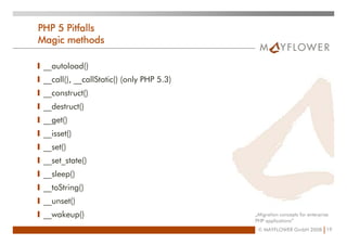 Migration Concepts For Enterprise PHP Applications