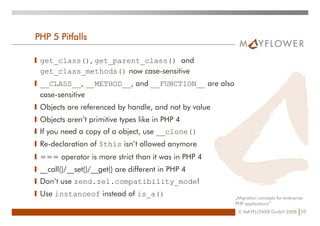Migration Concepts For Enterprise PHP Applications