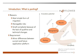 Migration Concepts For Enterprise PHP Applications
