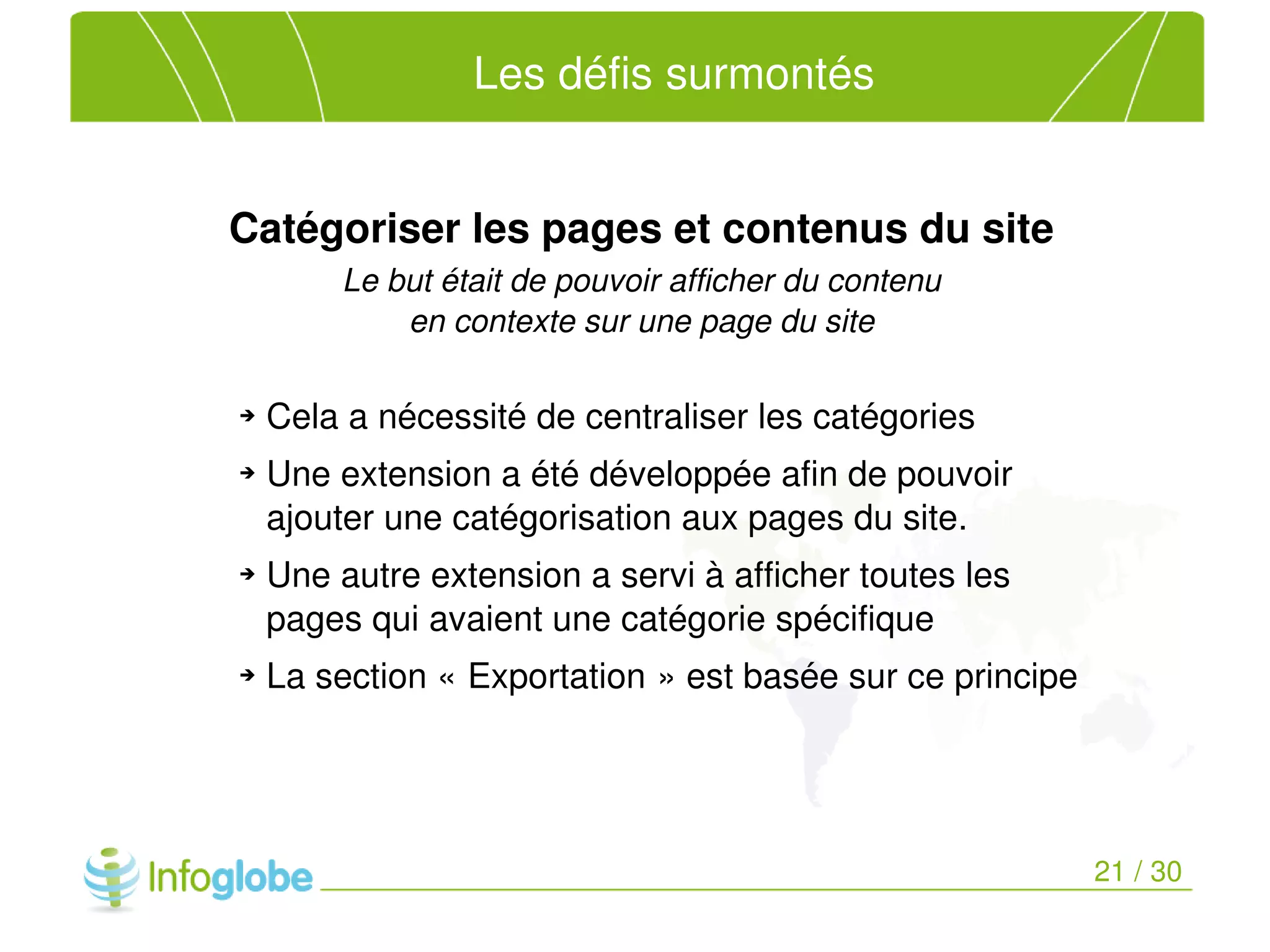 Migration du site du MDEIE vers le CMS TYPO3