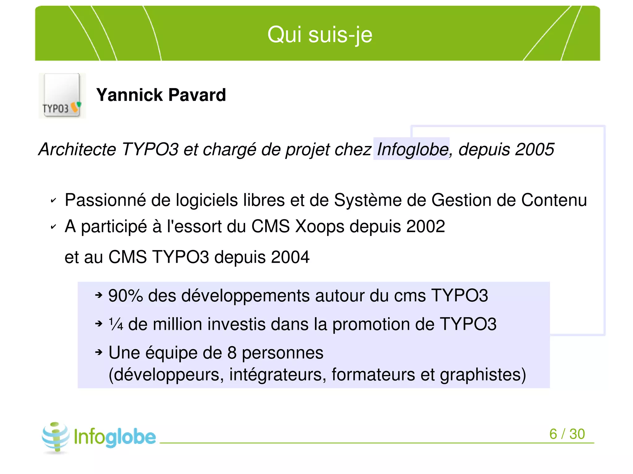 Migration du site du MDEIE vers le CMS TYPO3