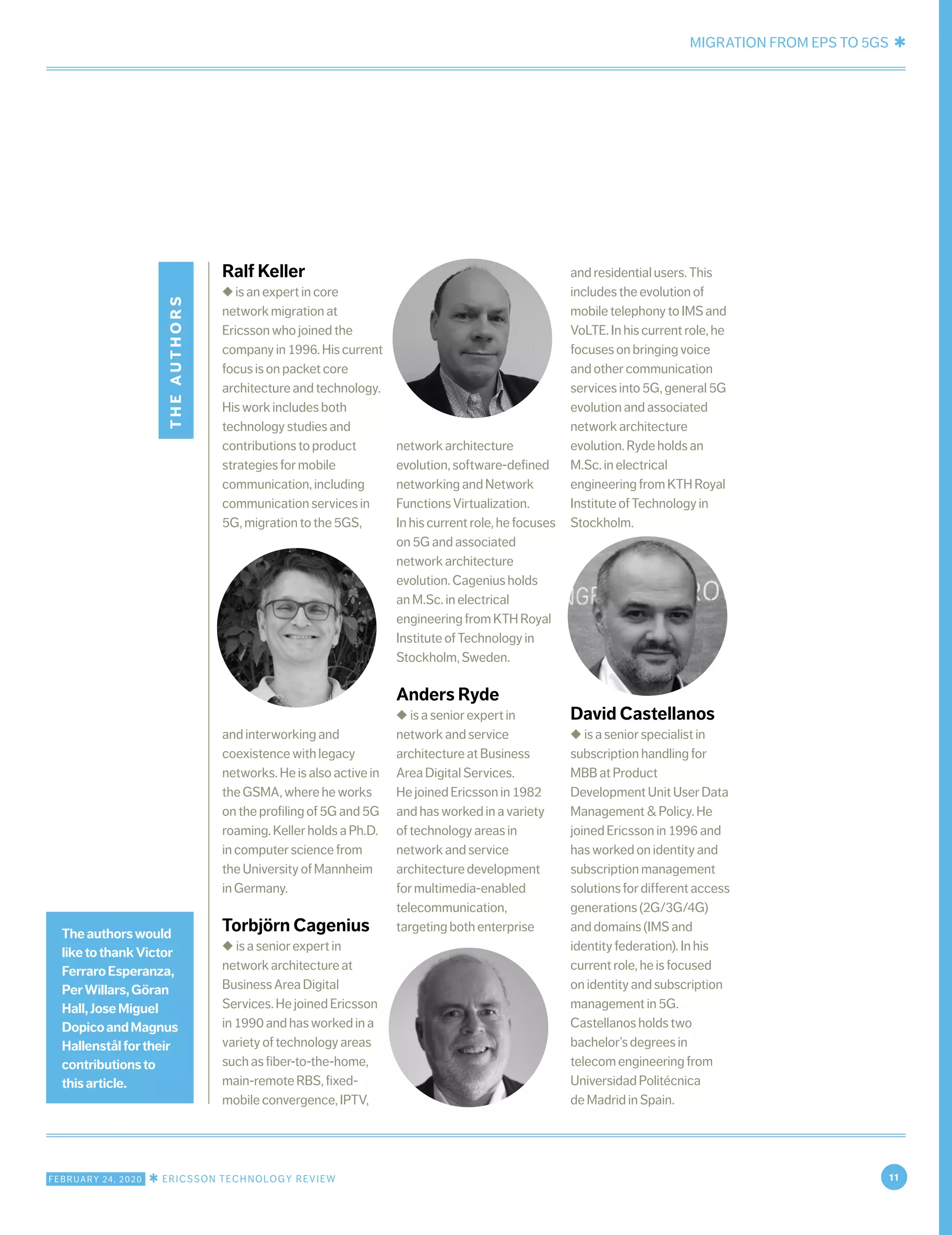 Ericsson Technology Review: 5G migration strategy from EPS to 5G system ...