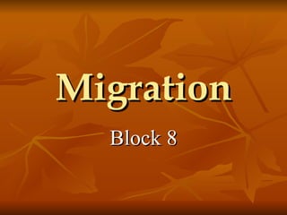 Migration Block 8 