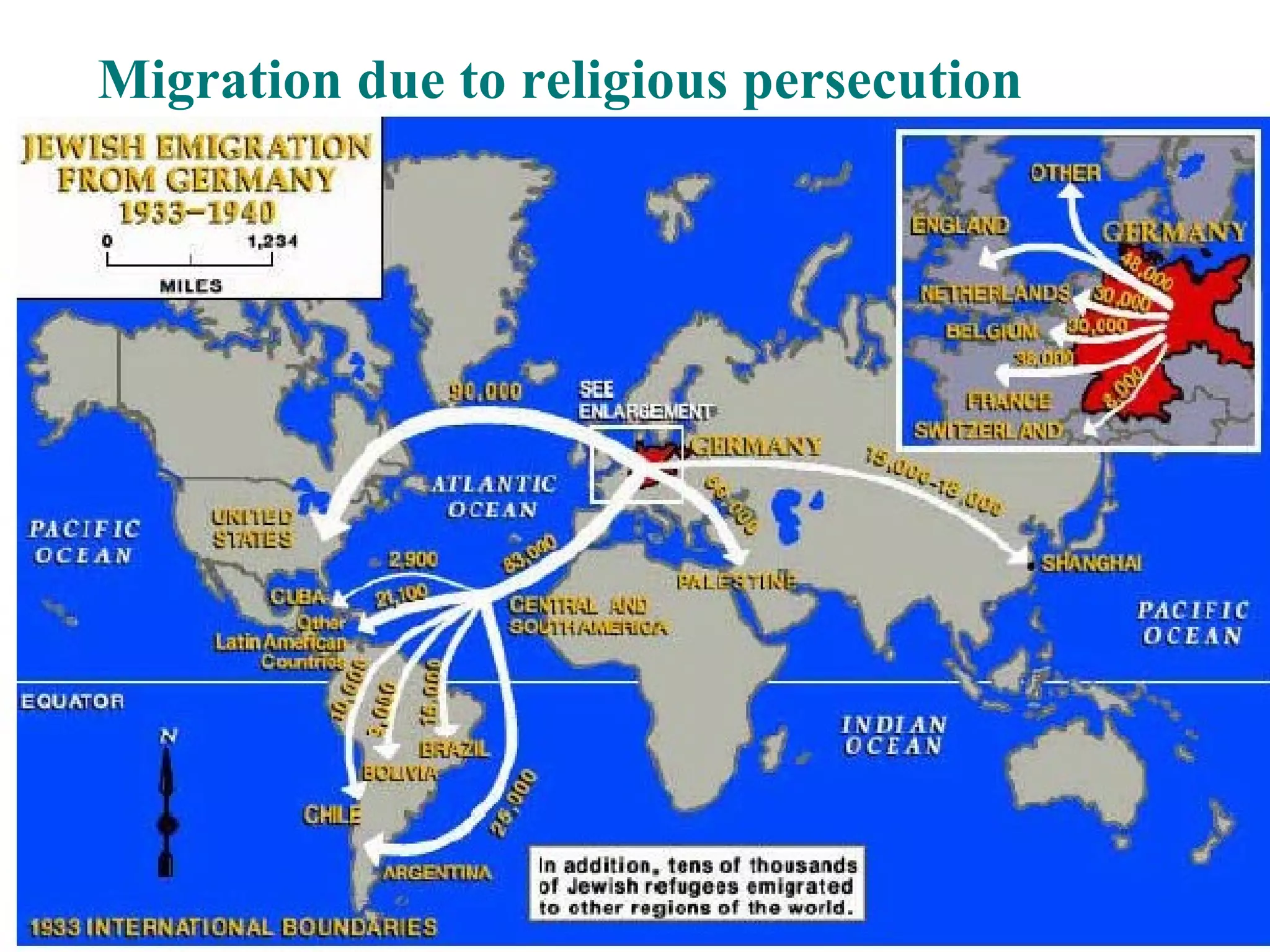 Migration due to religious persecution 