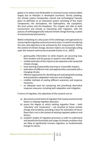 Migration environment and climate change | PDF