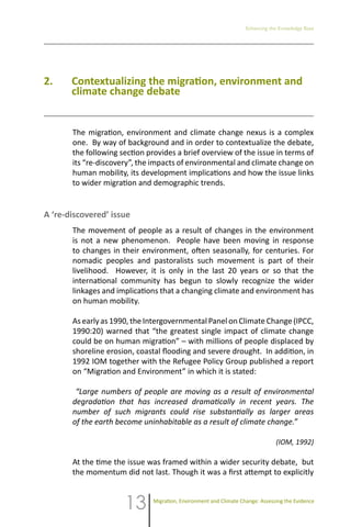 Migration environment and climate change | PDF