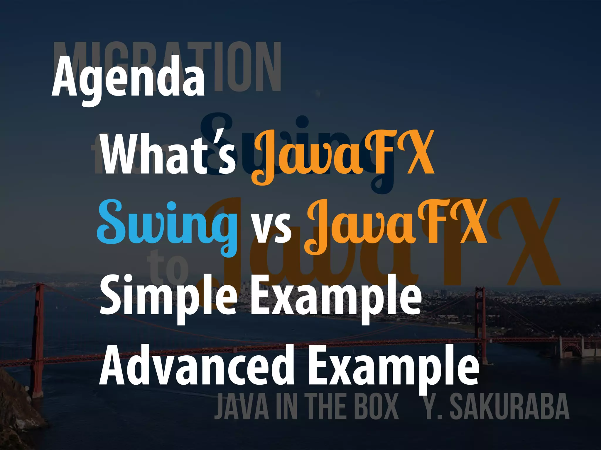 Migration from Swing to JavaFX