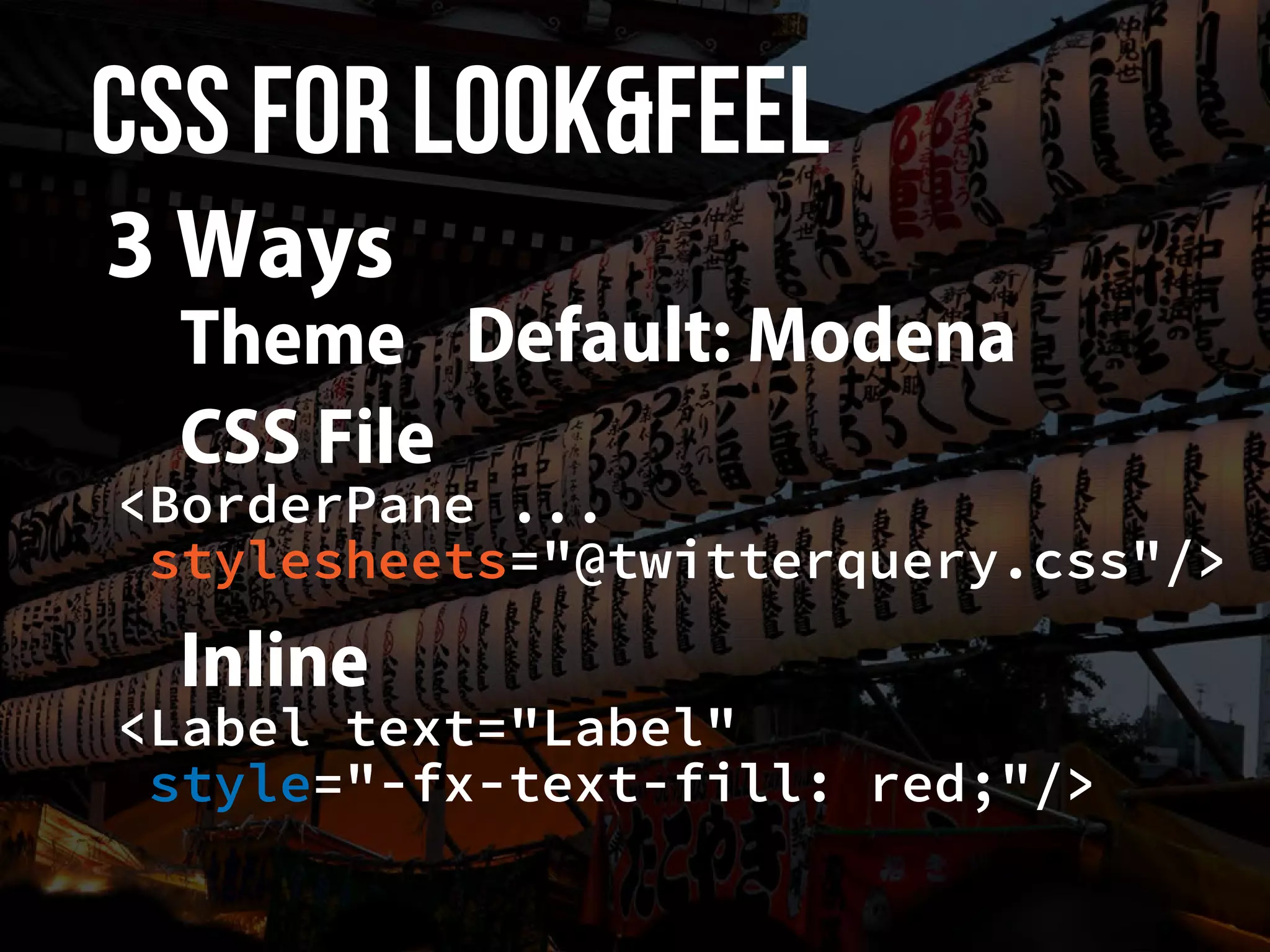 Migration from Swing to JavaFX