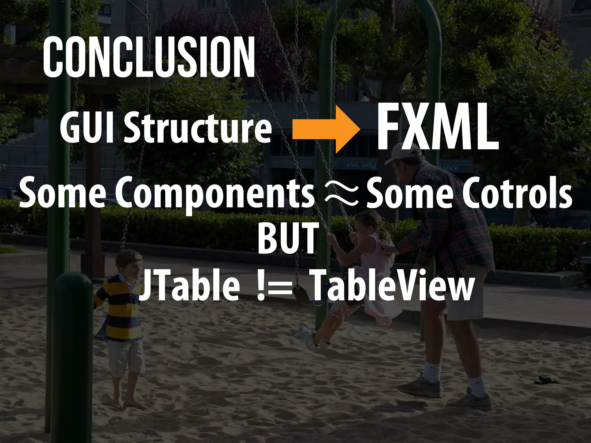 Migration from Swing to JavaFX